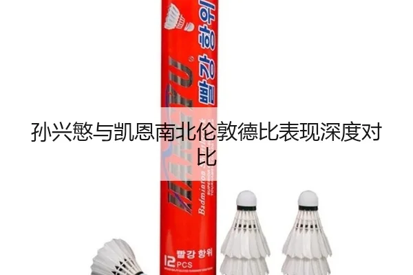 孙兴慜与凯恩南北伦敦德比表现深度对比